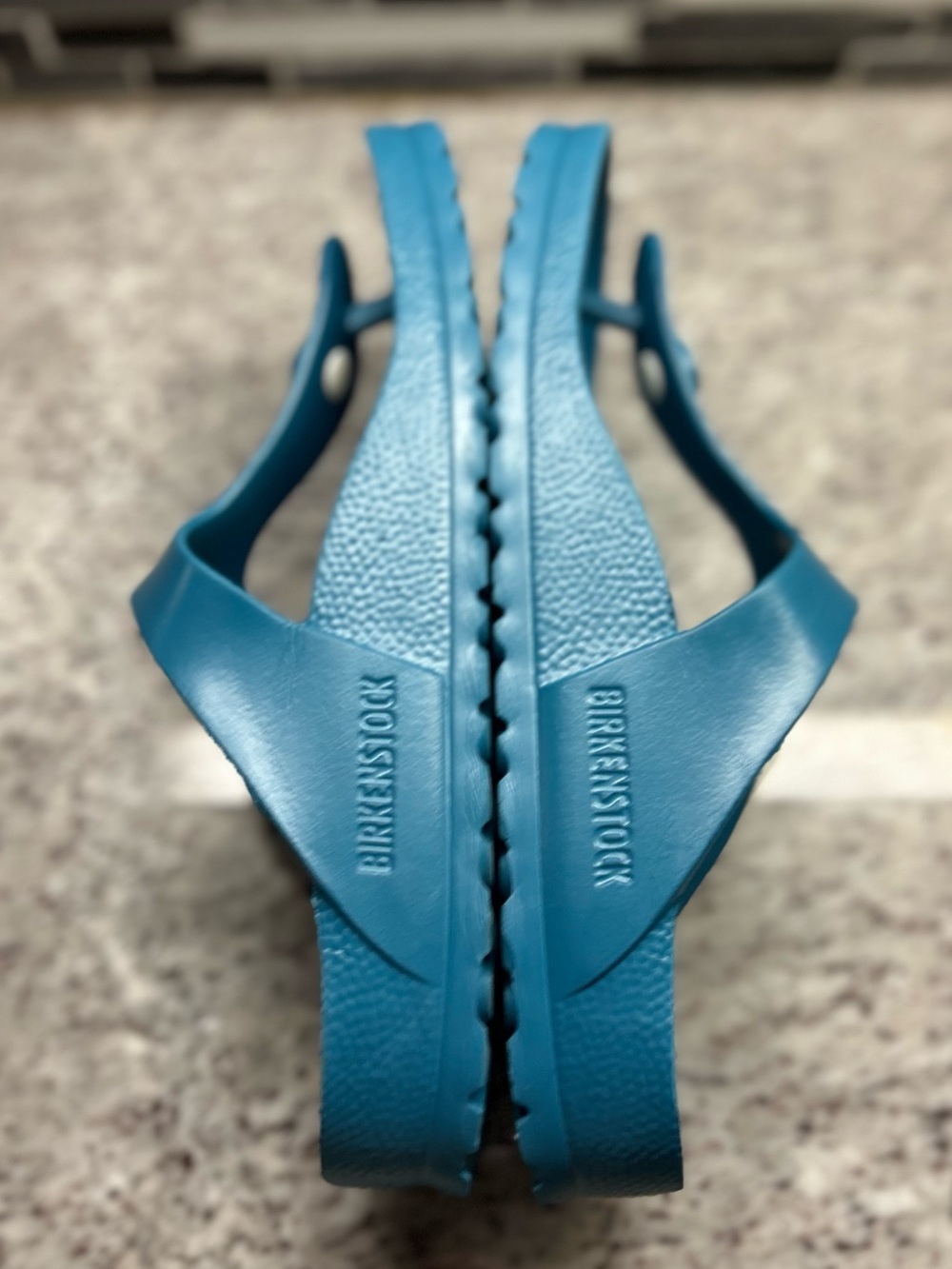 Birkenstock gizeh blue Thong Sandals EVA size 7 - Picture 5 of 7